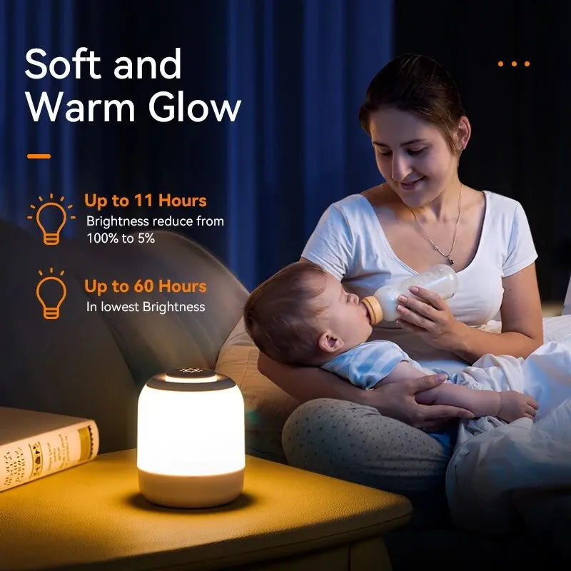 Karnz | LUMINA TOUCH LED Tischlampe | Tragbar & Dimmbar | Touch-Steuerung | Für Schlafzimmer & Kinderzimmer