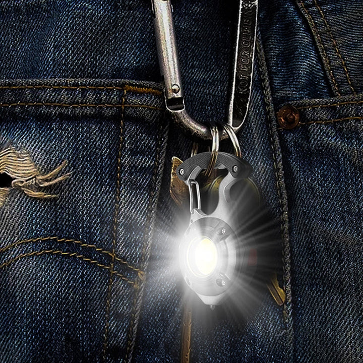 7in1 Taschenlampe Survival Camping Schlüsselanhänger | Karnz