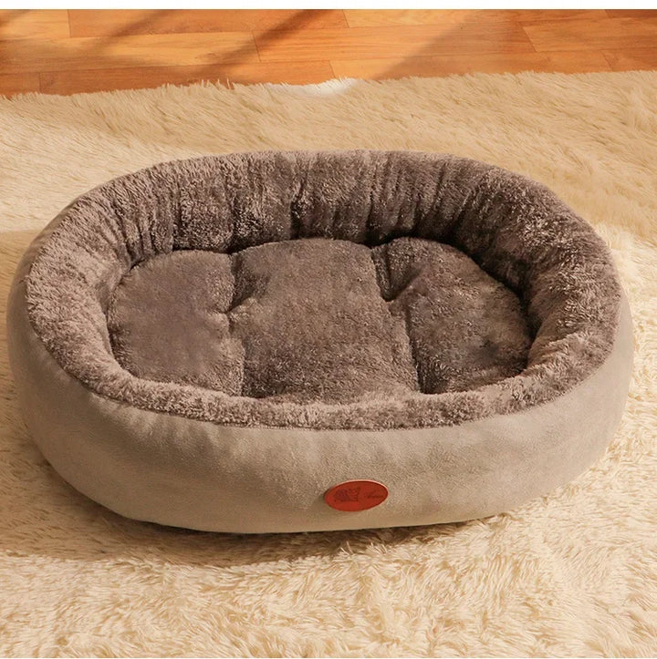 Oval Plush Bett für Hunde & Katzen Karnz