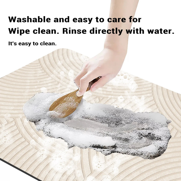 Karnz | Superabsorbierende rutschfeste Badmatte schnell trocknender Duschvorleger