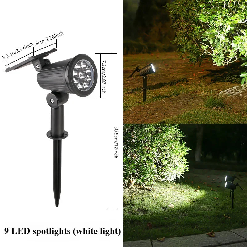 Solar LED Gartenstrahler Außen | Karnz