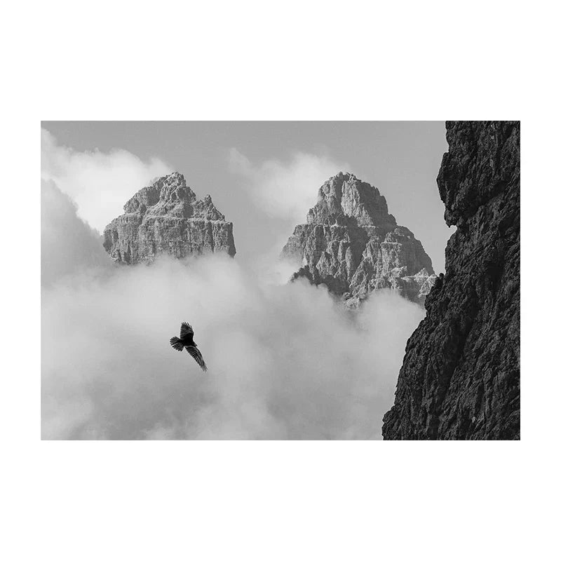 Nordische Wildnis Adler Reh Landschaft Wandkunst Fein Kunst Leinwanddrucke Bilder Für Wohnzimmer Esszimmer Nordische Heimdekoration | Karnz
