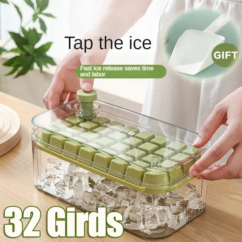 32 Grid Silikon-Eiswürfelschale