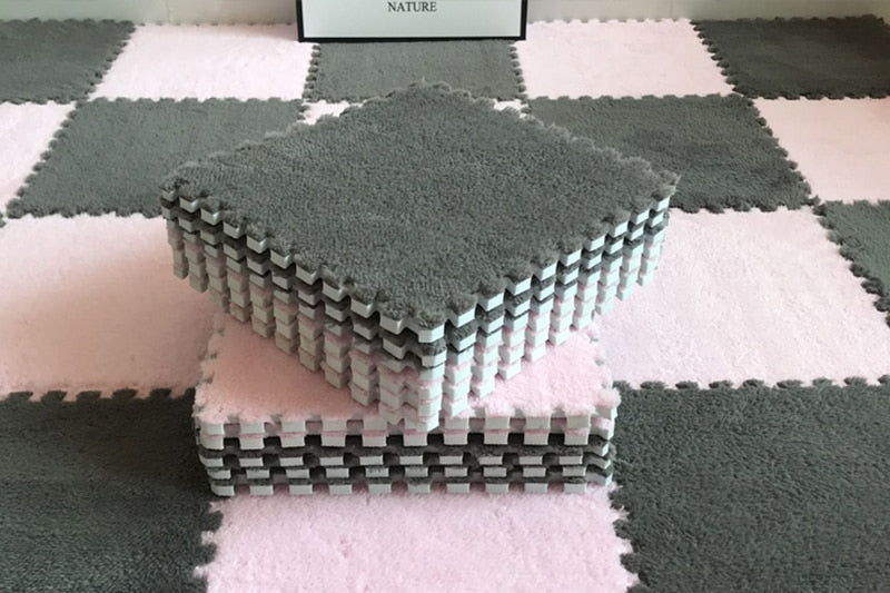 DIY Winter Plush Puzzle Mat | Karnz