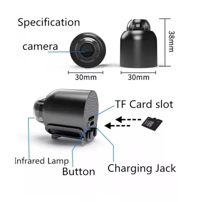 Karnz | Mini 5G Wireless Wifi Kamera 1080P HD
