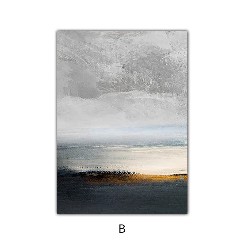 Sonnenuntergang See Landschaft Abstract Wandkunst Fine Art Leinwanddrucke Bilder für modernes Apartment Wohnzimmer Home Office Kunst Dekor | Karnz