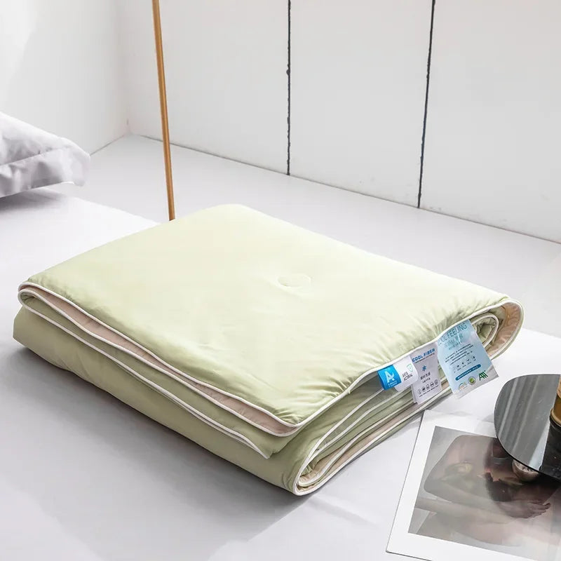 Air Condition Sommerdecke — Pure Color Eis-Seide Kühlende Decke, Leicht & Glatt Twin/Kingsize Bettdecke | Karnz