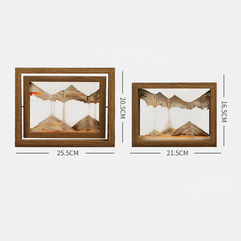 Flüssige Kunst drehbares Sandmalerei | Karnz