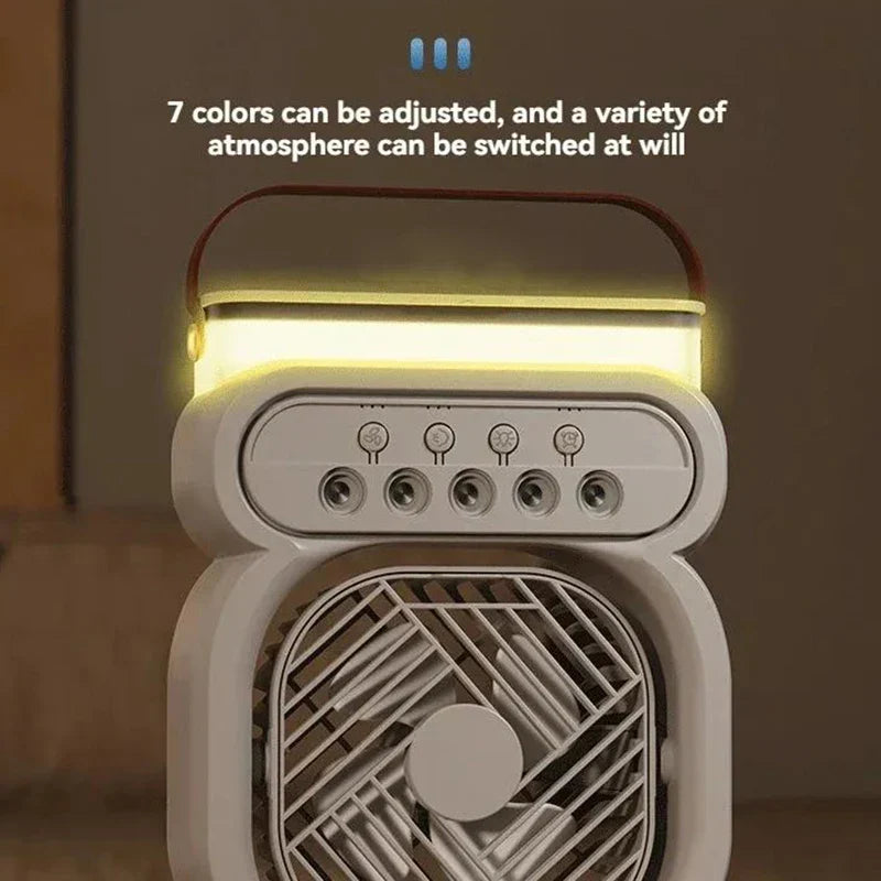 3in1 Luftkühler LED Nachttischlampe Luftbefeuchter Ventilator | Karnz