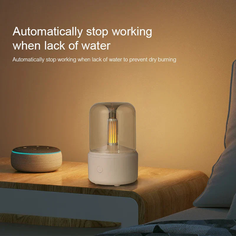 Retro-Aroma-Diffusor mit Nachtlicht – USB-Luftbefeuchter für ätherische Öle für Zuhause und Büro