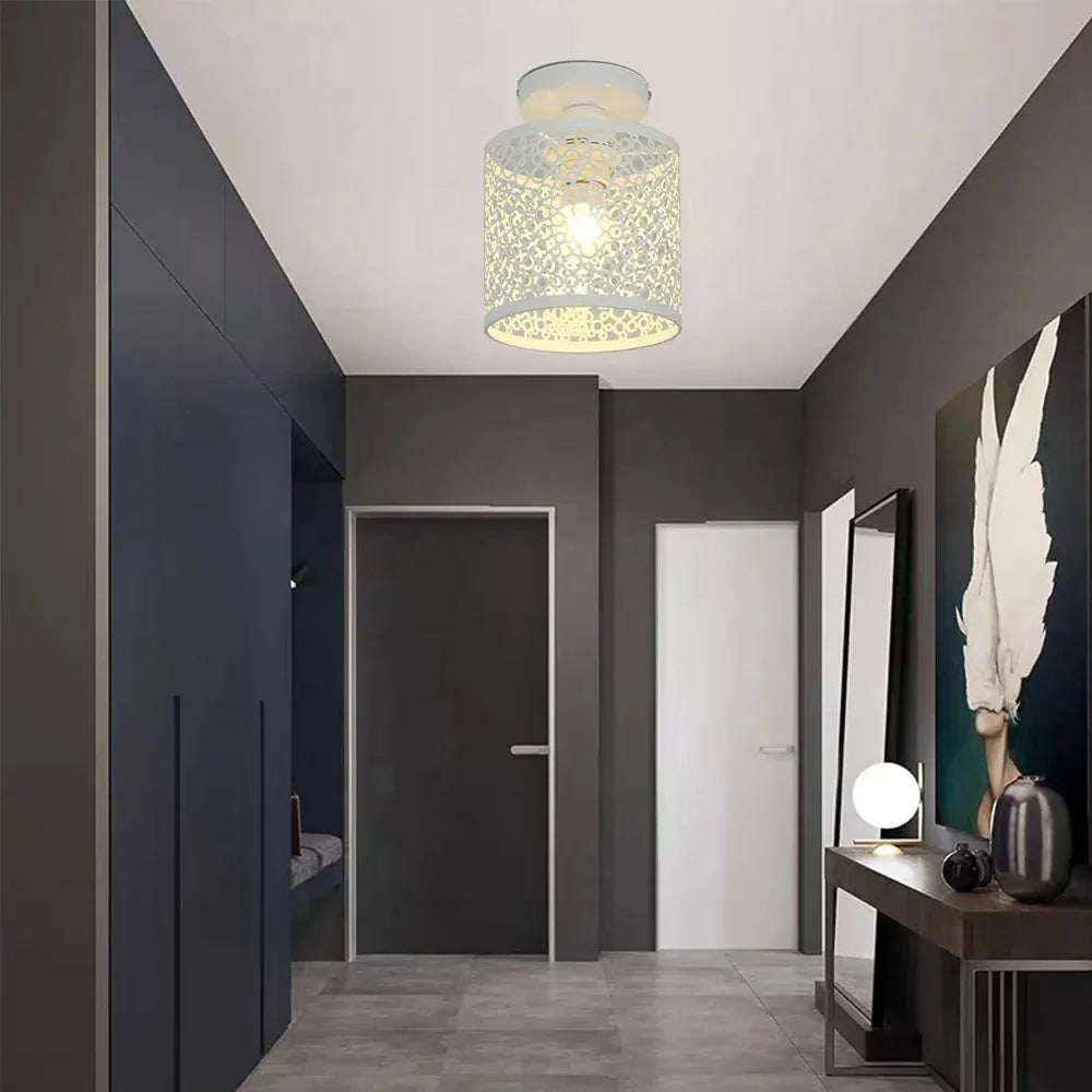 Industrielle Loftlampe mit offenem Rahmen im Vintage-Stil Karnz