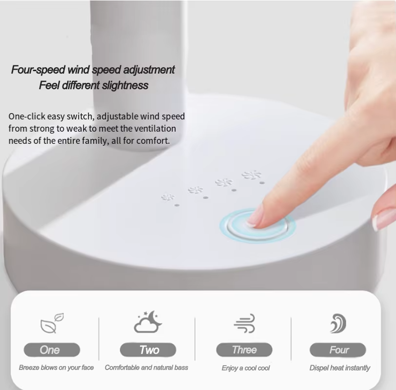 USB Schreibtisch Oscillating Fan mit verstellbarem Kopf und kraftvollem Luftstrom | Karnz