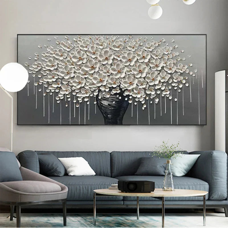 Moderne abstrakte Blumenbaum Wandkunst Fine Art Leinwanddrucke Große Größen Bilder Für Wohnzimmer Schlafzimmer Home Office Kunstdekoration | Karnz