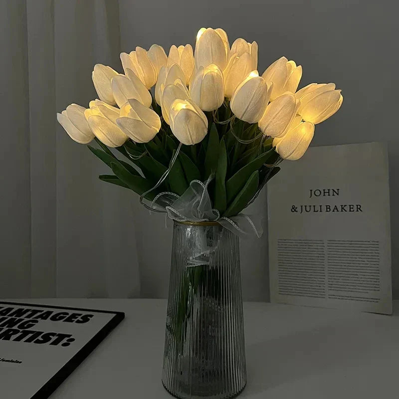 TulipGlow - Tragbare LED Tulpen-Nachtlicht Schüssel