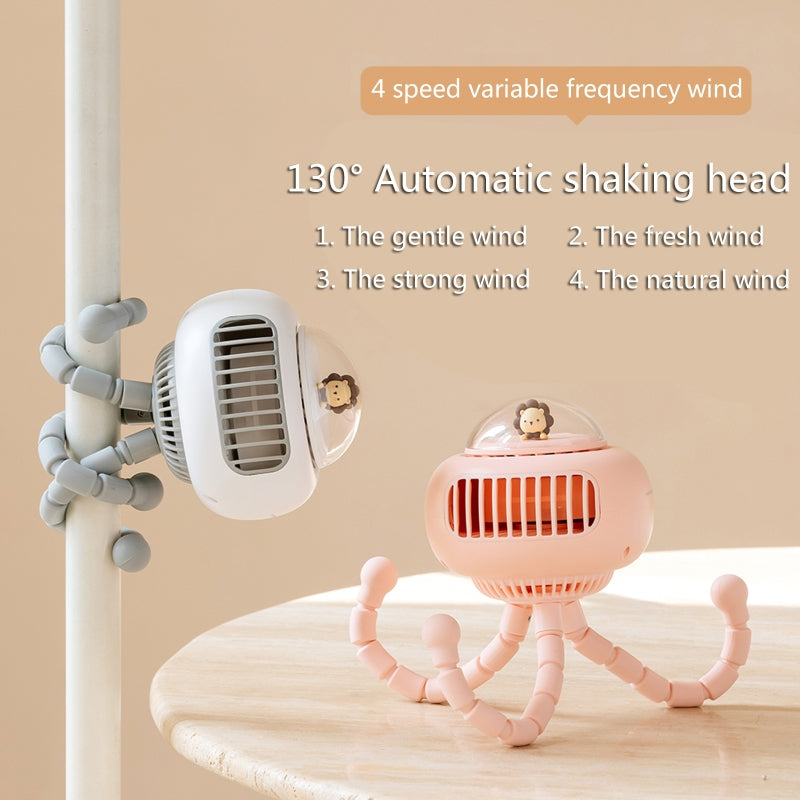Tragbarer flexiKarnzer süßer Babywagenventilator | Karnz