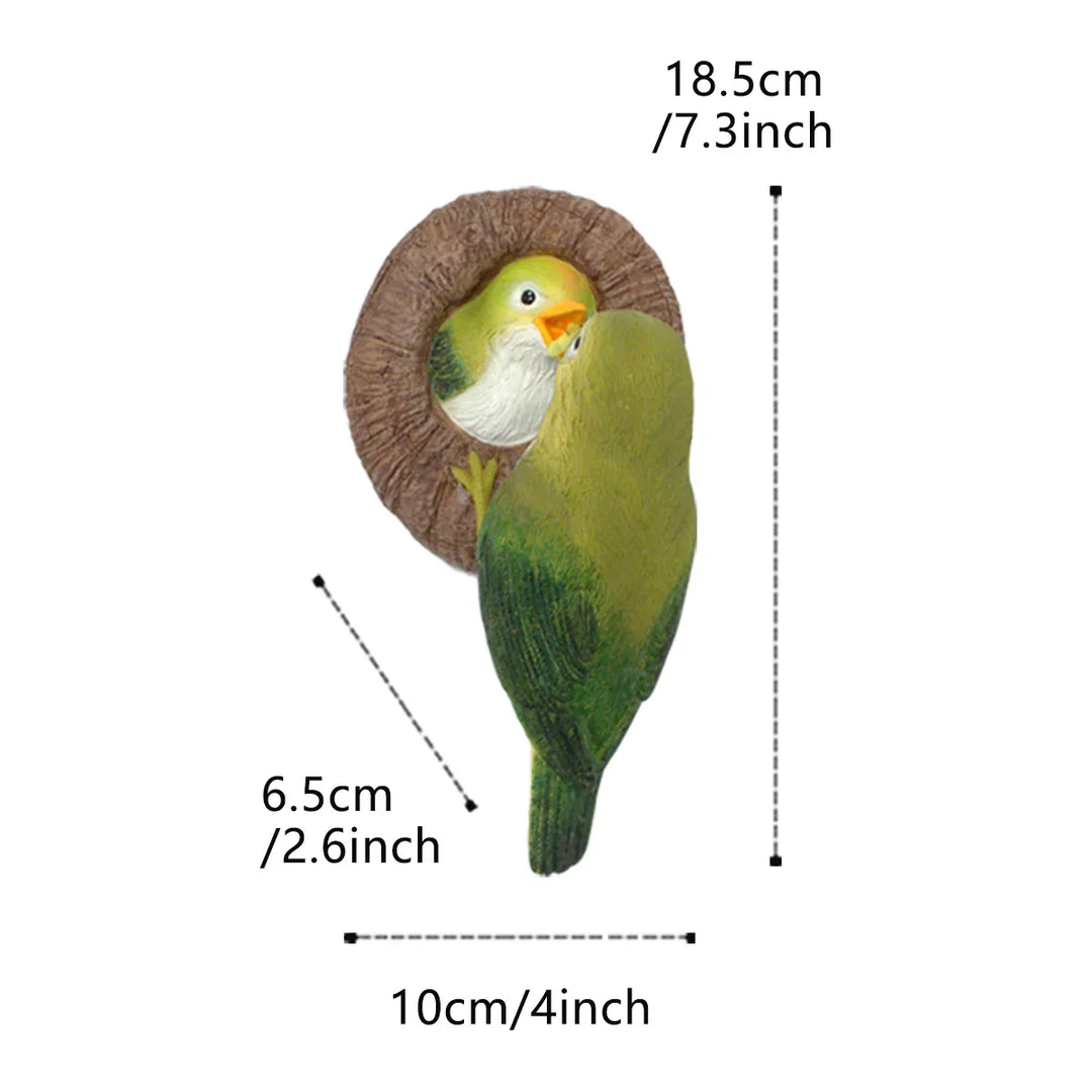 Lovebirds Baum Umarmungs Wanddekoration | Karnz