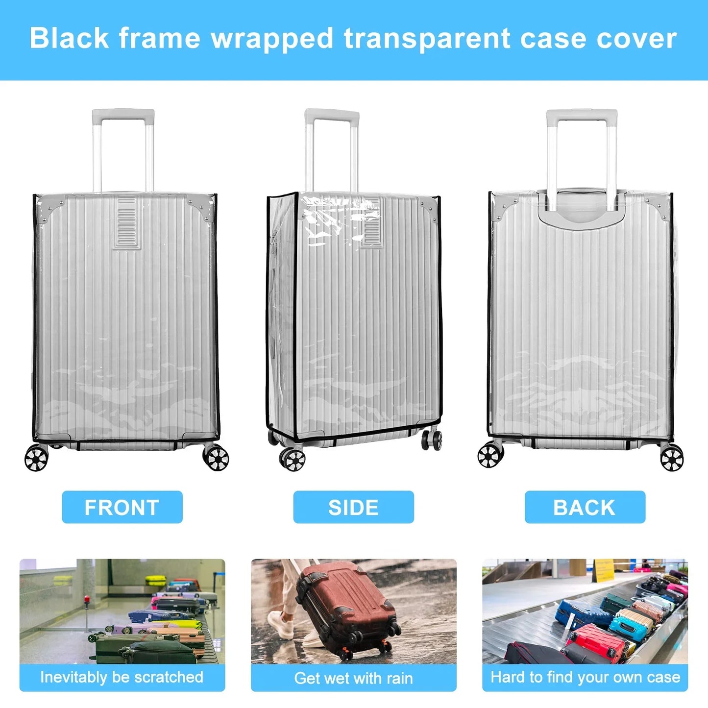 Transparente, wasserdichte Trolley-Abdeckung