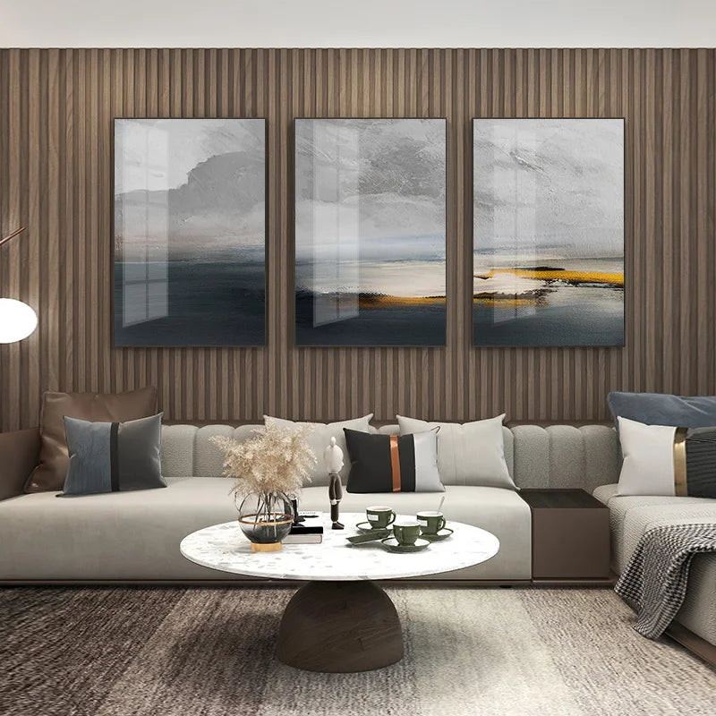 Sonnenuntergang See Landschaft Abstract Wandkunst Fine Art Leinwanddrucke Bilder für modernes Apartment Wohnzimmer Home Office Kunst Dekor | Karnz