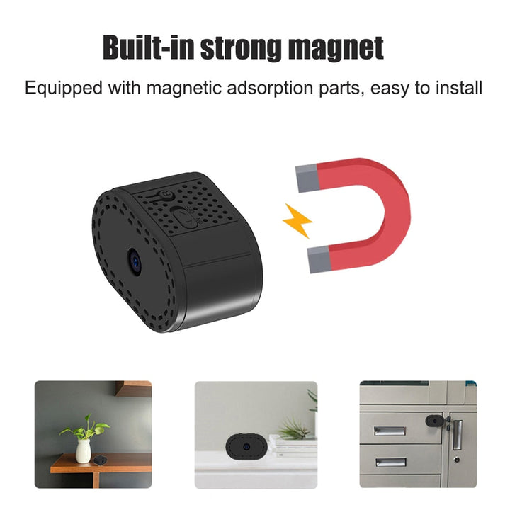 Karnz | Magnetische Tag Nacht Mini Drahtlose Kamera IP Rekorder