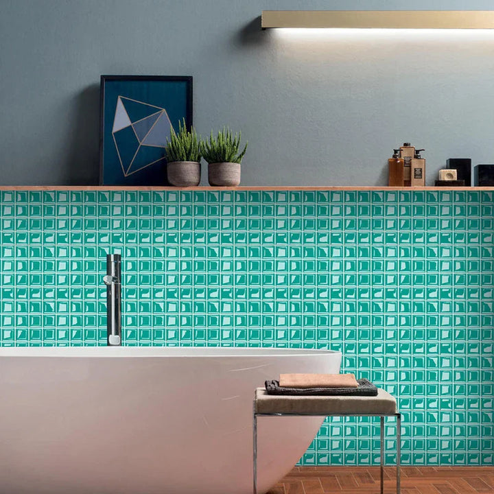 DecoMosaic 3D Mosaik Wandfliesen Aufkleber Karnz