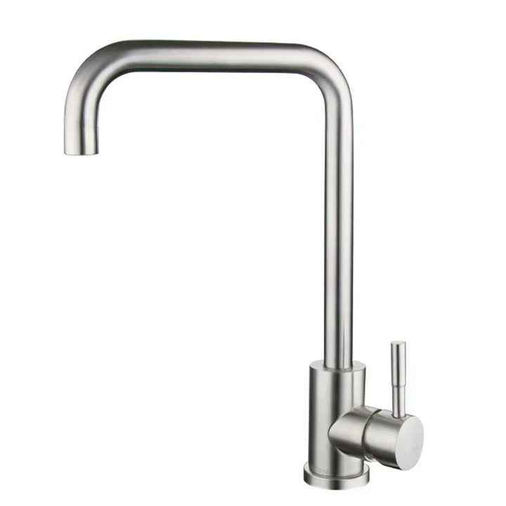 Wasserhahn aus Edelstahl – Hochwertiger, Rostfreier Wasserhahn mit Schwenkbarem Auslauf, Langlebig und Einfach zu Reinigen, Ideal für Moderne Küchen | Karnz