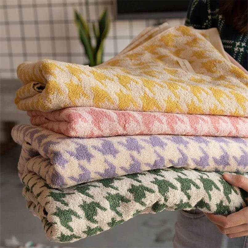 HoundLuxe Vintage Hahnentritt Baumwolle GesichtsTuch Karnz