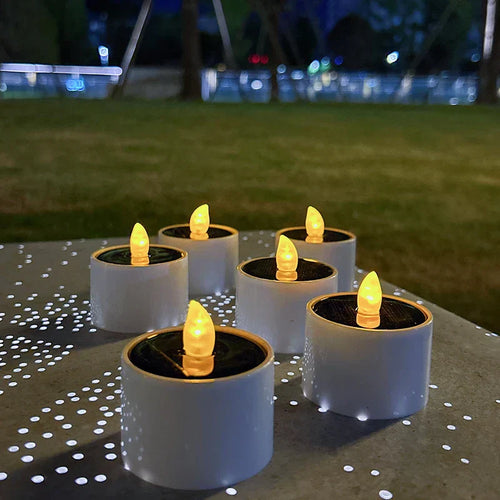 Solarbetriebene LED Kerzen – Flackernde Außenbeleuchtung für Garten und Terrasse | Karnz