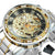 Karnz | Luminescente Mechanische Titan Skeleton Uhr