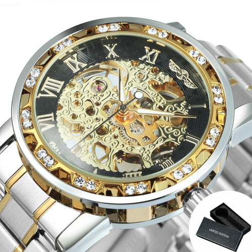 Karnz | Luminescente Mechanische Titan Skeleton Uhr