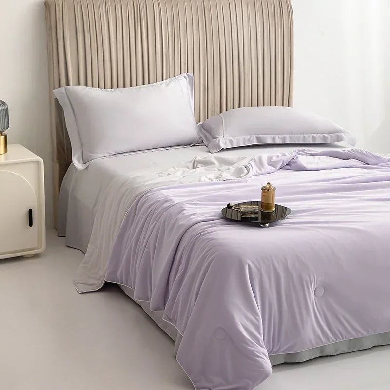Air Condition Sommerdecke — Pure Color Eis-Seide Kühlende Decke, Leicht & Glatt Twin/Kingsize Bettdecke | Karnz