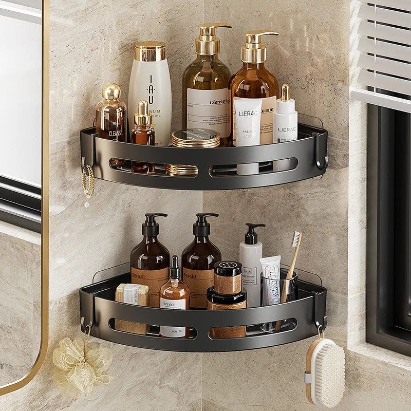AQUAFIX Selbstklebender Duschorganizer – Stark haftend, bohrfrei & wasserdicht Karnz
