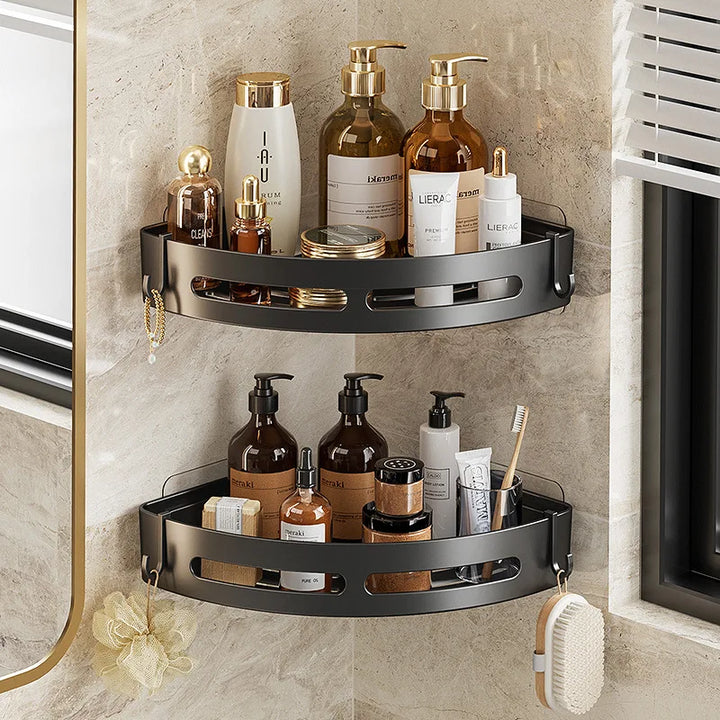 AQUAFIX Selbstklebender Duschorganizer – Stark haftend, bohrfrei & wasserdicht Karnz