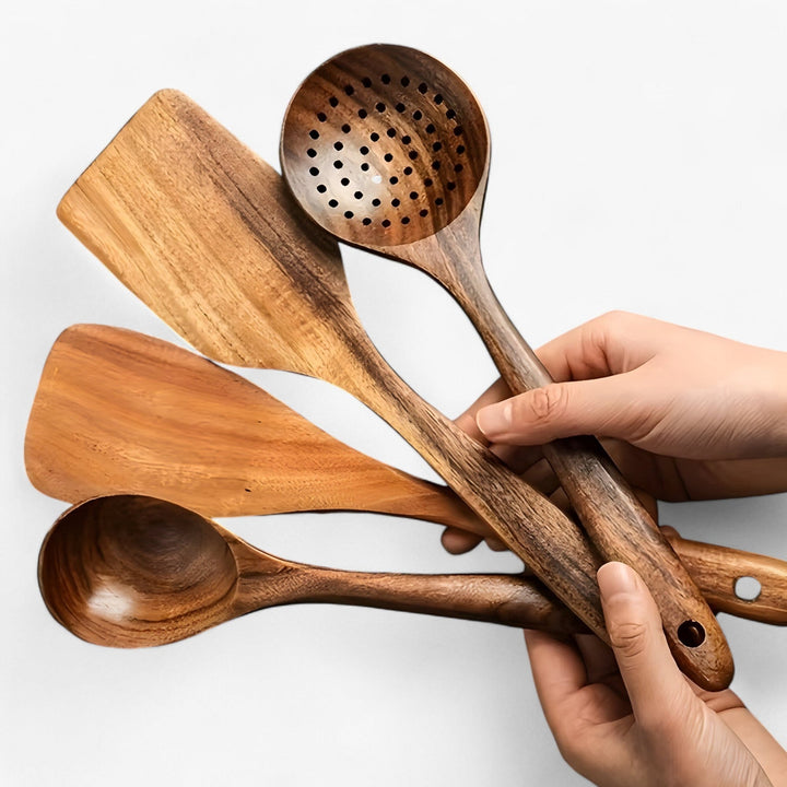 EcoWood Holzbesteckset mit 10 Teilen Karnz