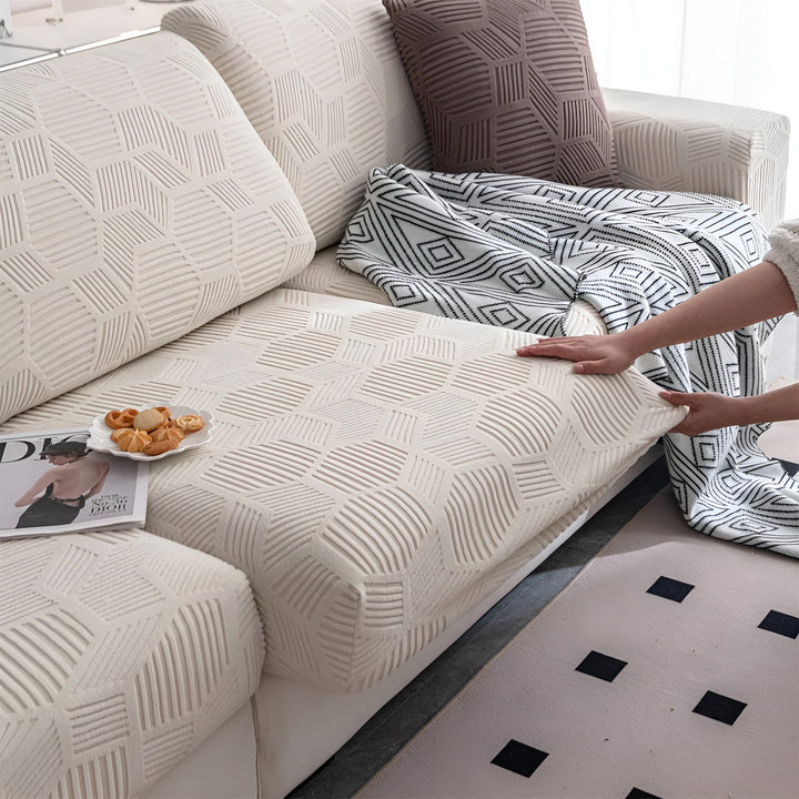 Jacquard-Sofa-Hosen mit geometrischer Patrouille - Zacht und Tierwelt | Ideal zum Schutz und für gemütliche Wohnräume