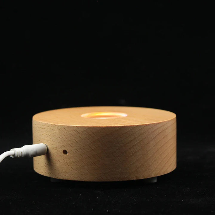 Personalisierte Kristallkugel mit Haustierfoto & LED-Basis Karnz