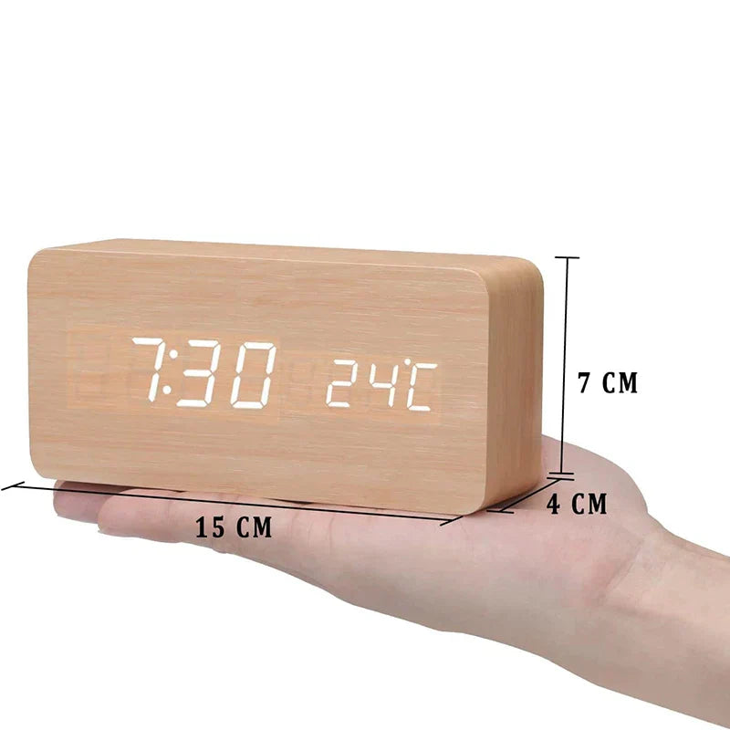 Karnz | Holz LED Smart Wecker für Schlafzimmer