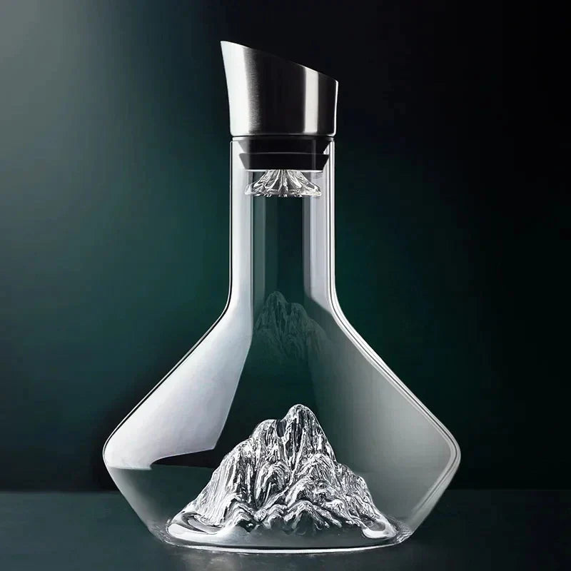 1500ml Iceberg Dekanter Kreatives bleifreies Kristallmaterial Luxus hochwertige Haushaltsrotweindekanter Weinkrug