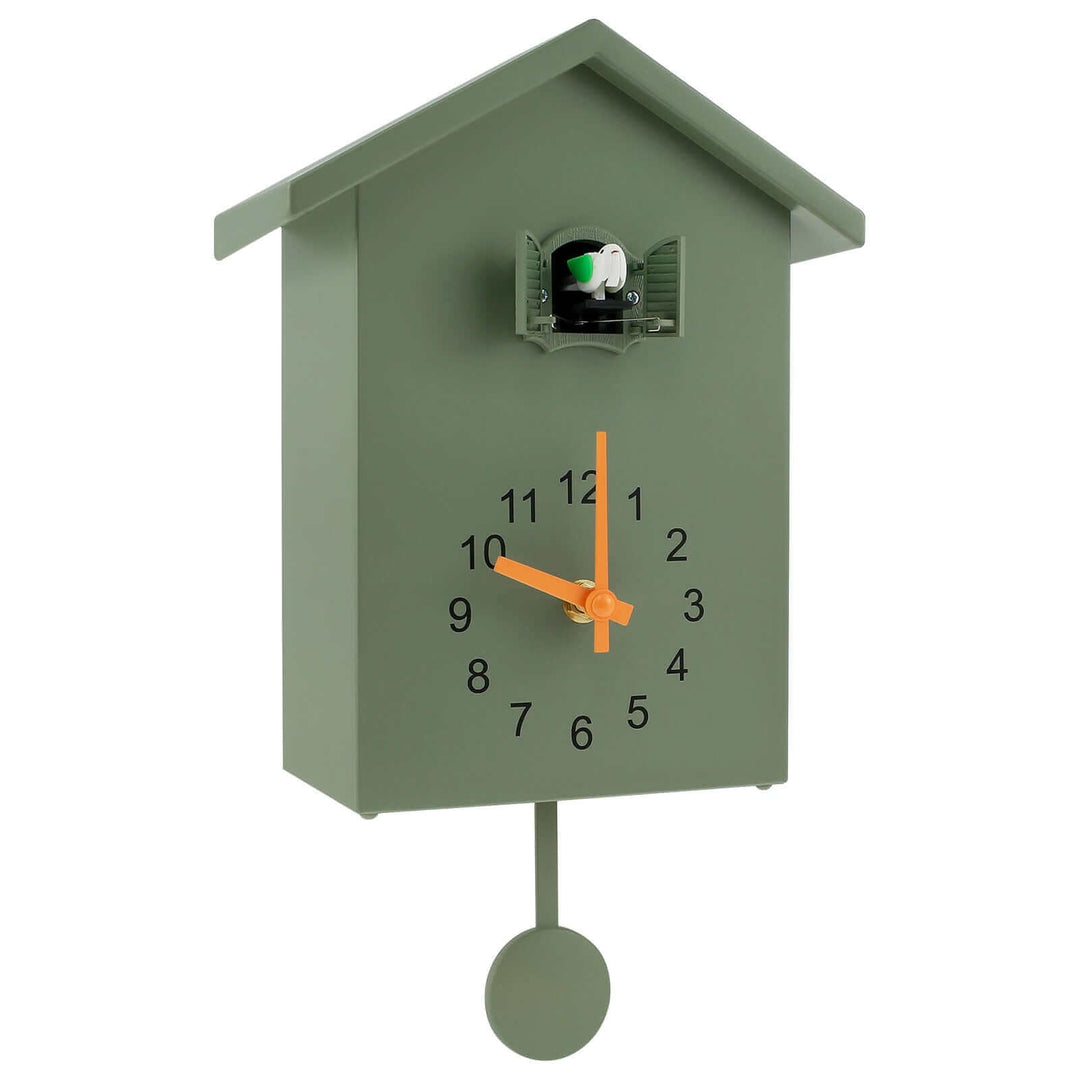 Zeitgenössische Kuckucksquarz-Wanduhr