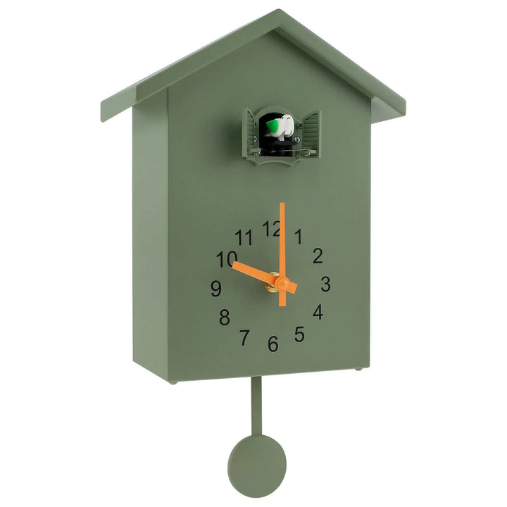 Zeitgenössische Kuckucksquarz-Wanduhr