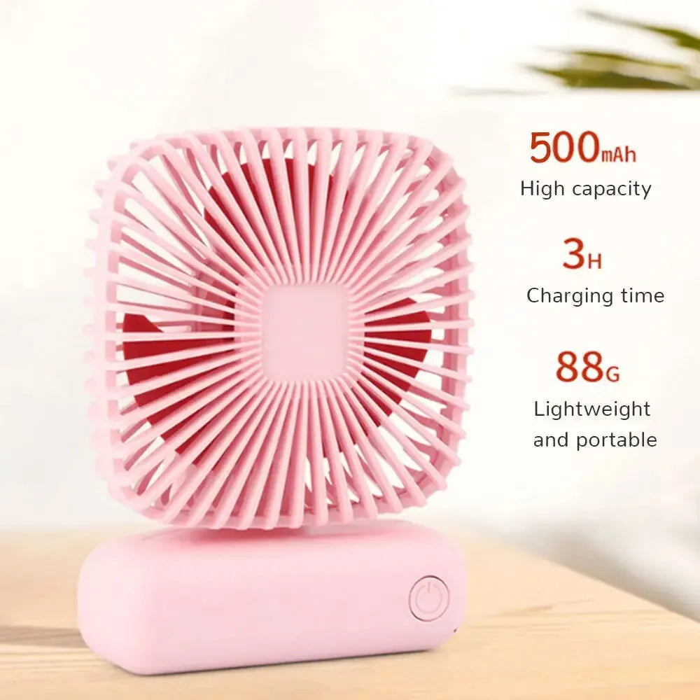 Mini Handheld USB Ventilator: Tragbare Drei-Geschwindigkeits-Kühlung für Auto, Zuhause, Büro und den Einsatz im Freien - Leises und einfaches Design | Karnz