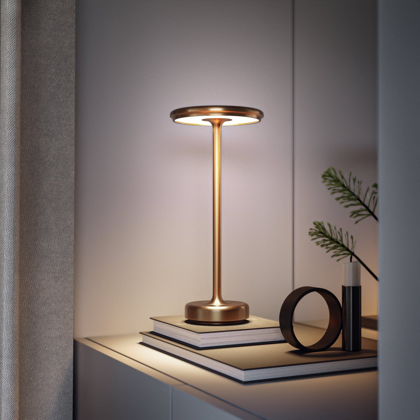 Kopenhagen – Kabellose LED-Tae-Lampe mit Dimmae-Beleuchtung, Suitae für den Innen- und Außenbereich