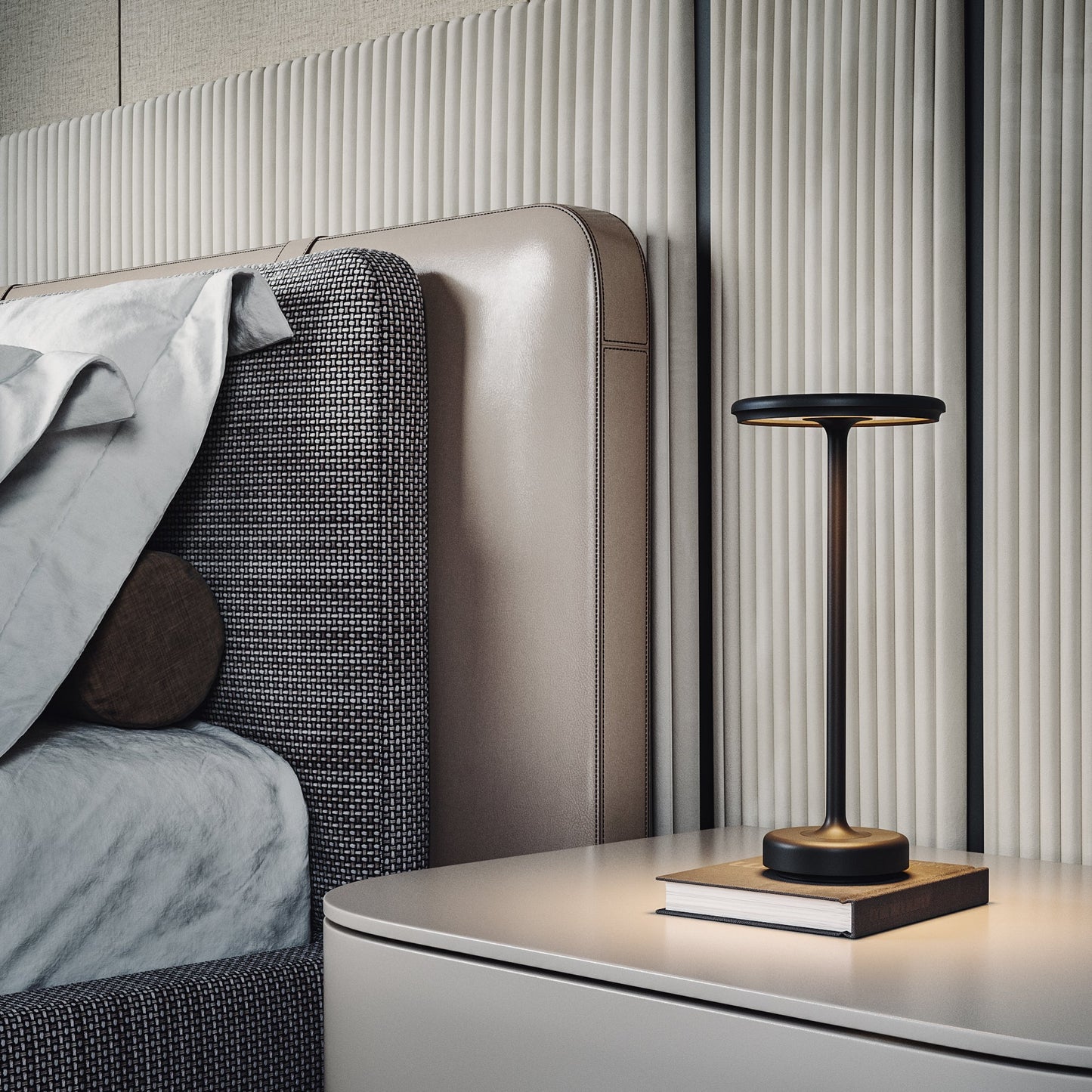 Kopenhagen – Kabellose LED-Tae-Lampe mit Dimmae-Beleuchtung, Suitae für den Innen- und Außenbereich