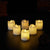 LED-Licht 6er-Pack mit 3D-Flamme - 4,5 cm - Weiß - | Karnz