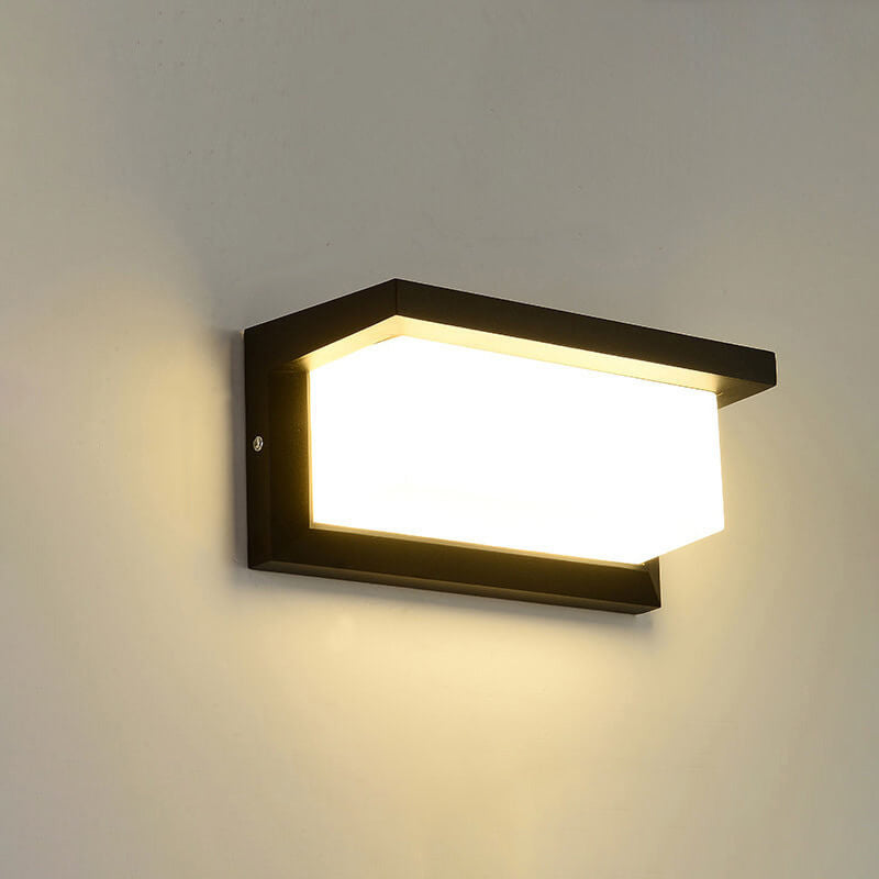 Moderne kreative Geometrie Aluminium Außen wasserdichte LED Wandleuchte Lampe | Karnz