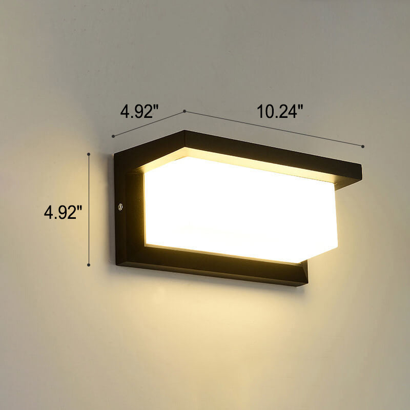 Moderne kreative Geometrie Aluminium Außen wasserdichte LED Wandleuchte Lampe | Karnz