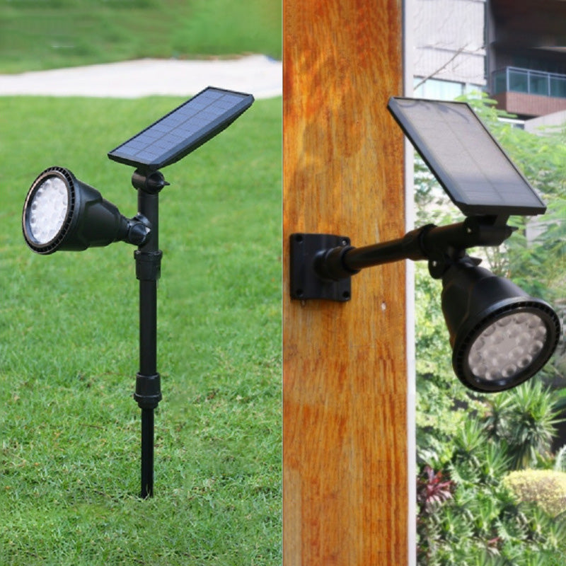 Zeitgenössische industrielle ABS Solar wasserdichte LED-Spotlight Rasen-Einstecklicht für Außenbereich Terrasse | Karnz
