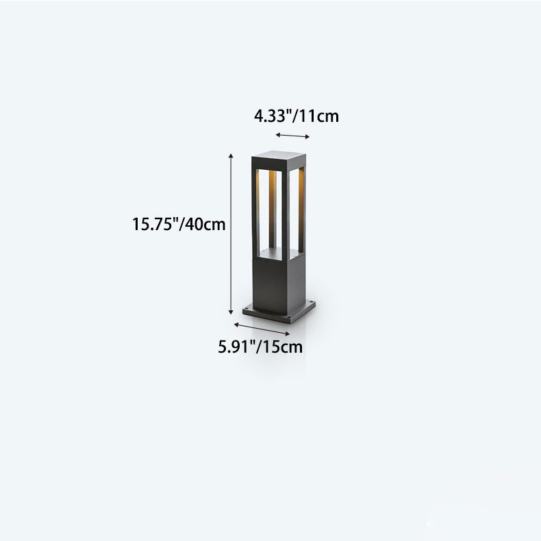 Modern Minimalist Wasserdichter Zylinder Quadrat Aluminium LED Landschaftslicht Für Garten | Karnz