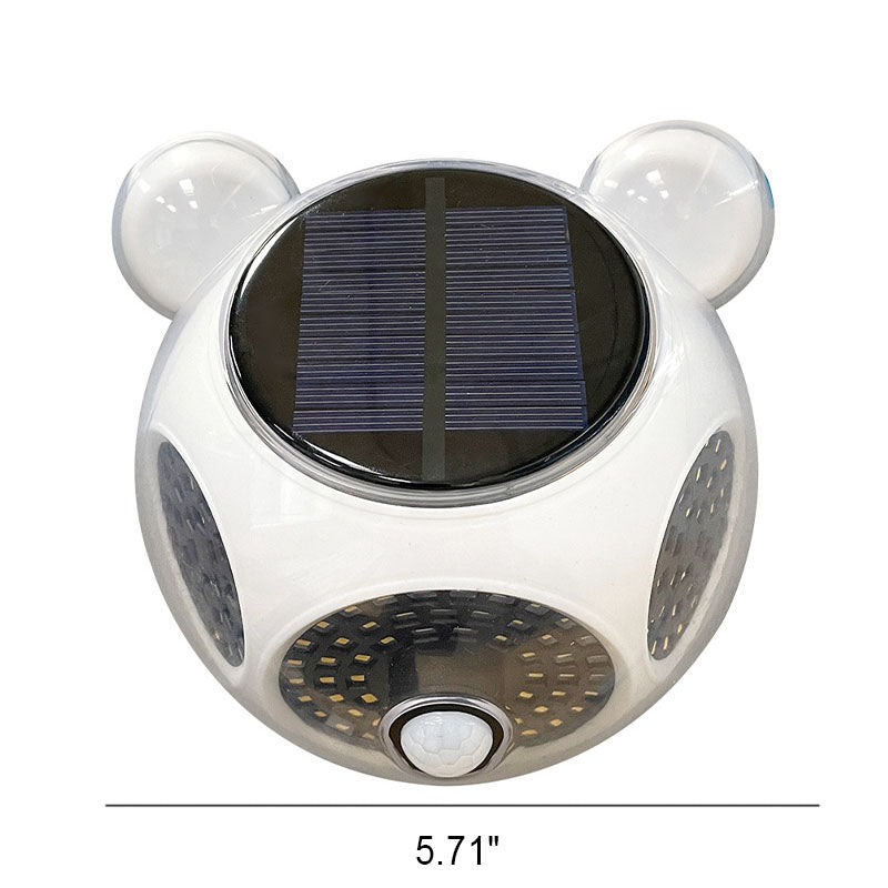 Solar Body Sensor Runde Form LED Terrasse Außen Wand Sconce Lampe | Karnz