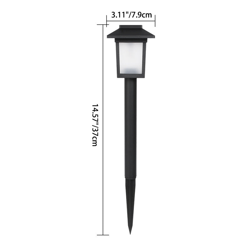Modern Minimalist Wasserdicht Solar Quadrat ABS PVC LED Außen Landschaftslicht Für Garten | Karnz
