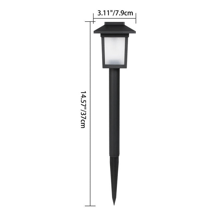 Modern Minimalist Wasserdicht Solar Quadrat ABS PVC LED Außen Landschaftslicht Für Garten | Karnz